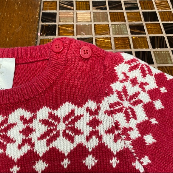 Disney Store Mini Mouse Bow Holiday Knit Sweater - Picture 3 of 7